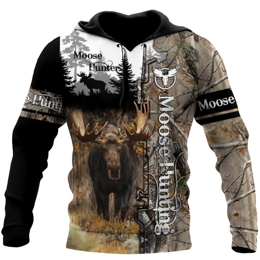 Moose Hunting 3D All Over Printed Hoodie Shirt MP15092001