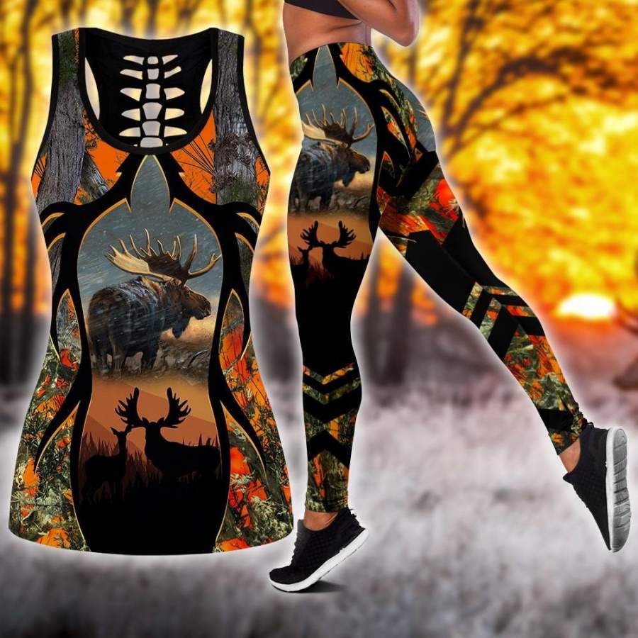 Moose Camo Hunting Legging + Hollow Tanktop Combo MP14092008