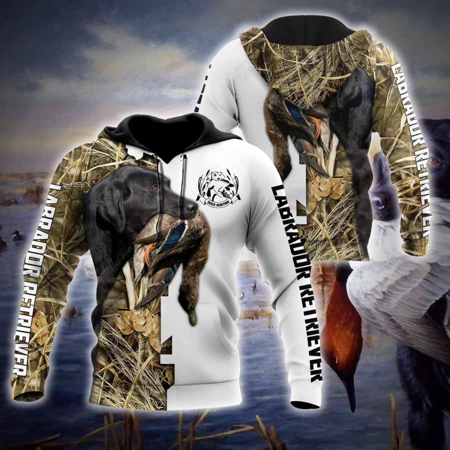 Mallard Duck Hunting Labrador Retriever 3D All Over Printed Shirts for Men and Women MH2008202