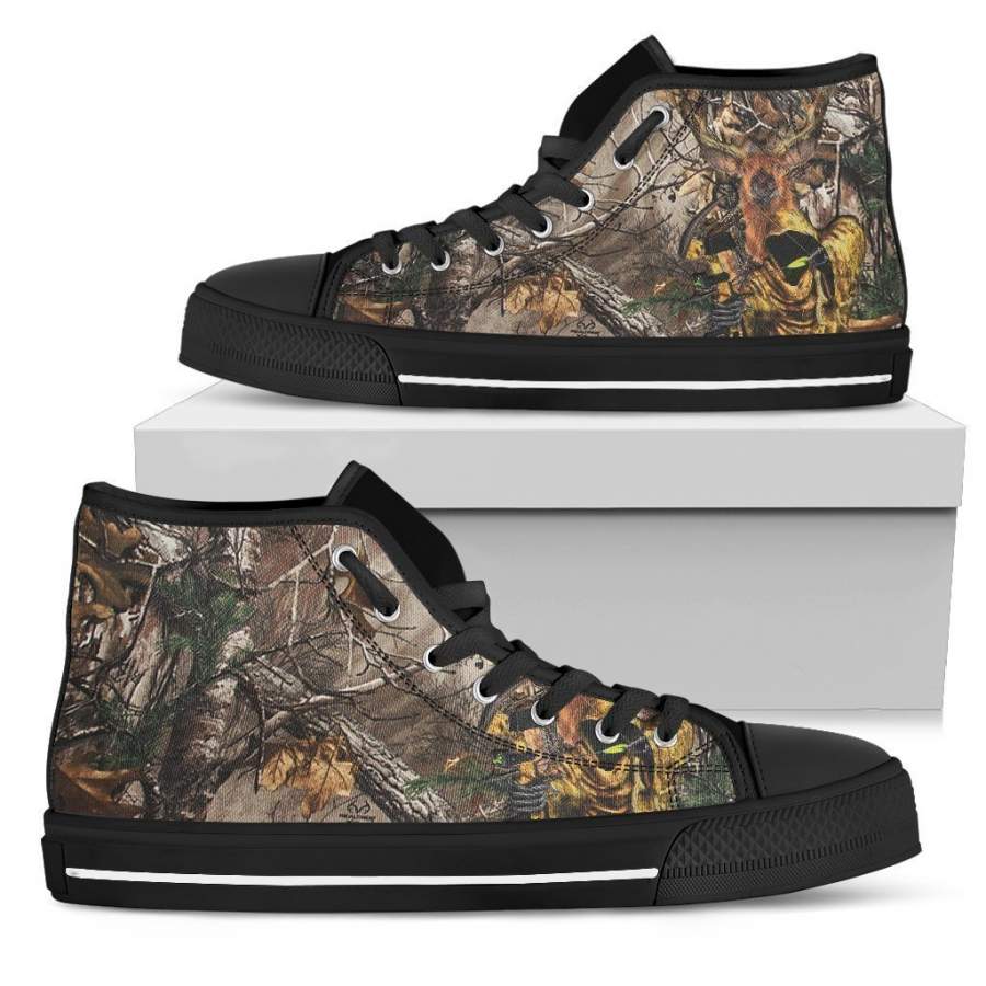 Men’s High Top Shoes – Hunting Tattoo