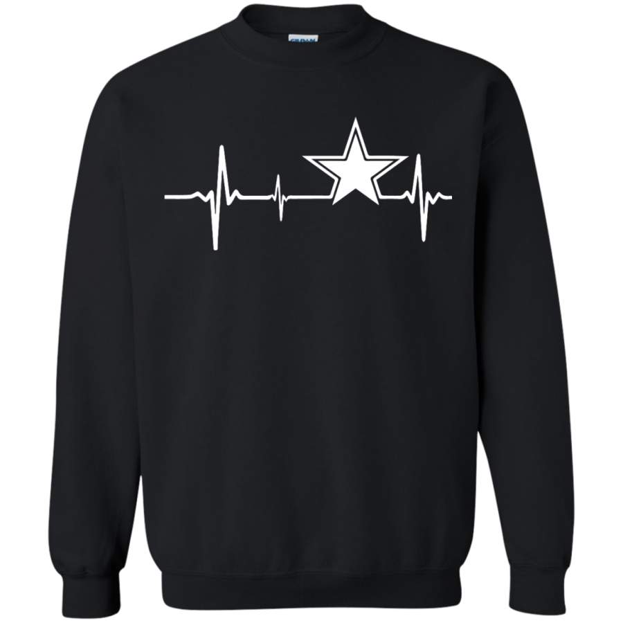 Dallas Fan Heartbeat Sweatshirt 8 oz