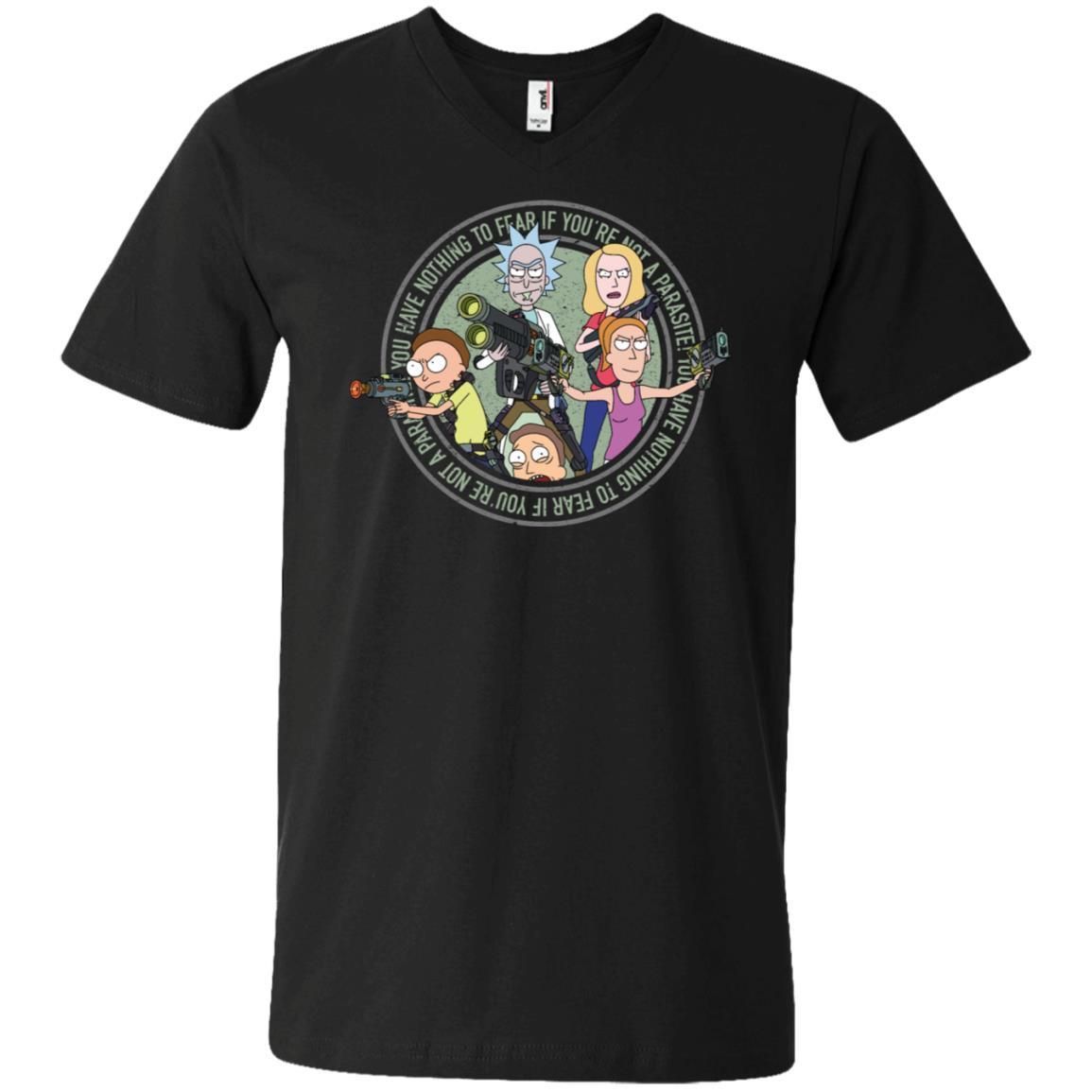 Rick And Morty And The Smith Family Men V-Neck T-Shirt