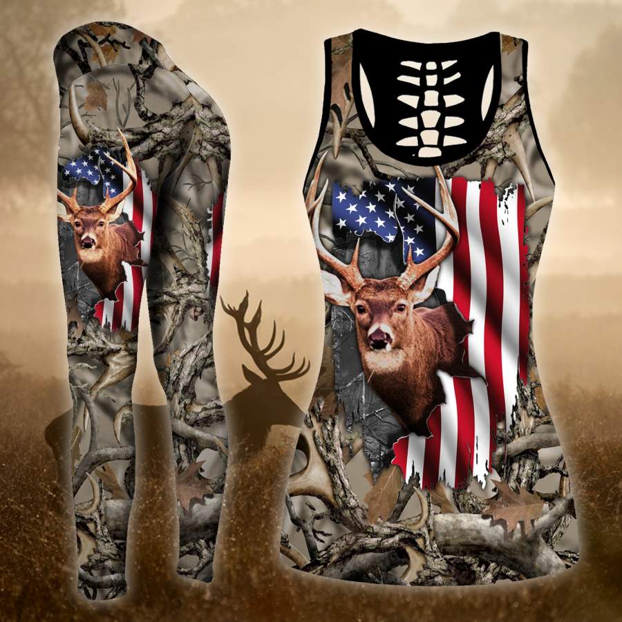 Deer hunting Combo Tank + Legging TT210304