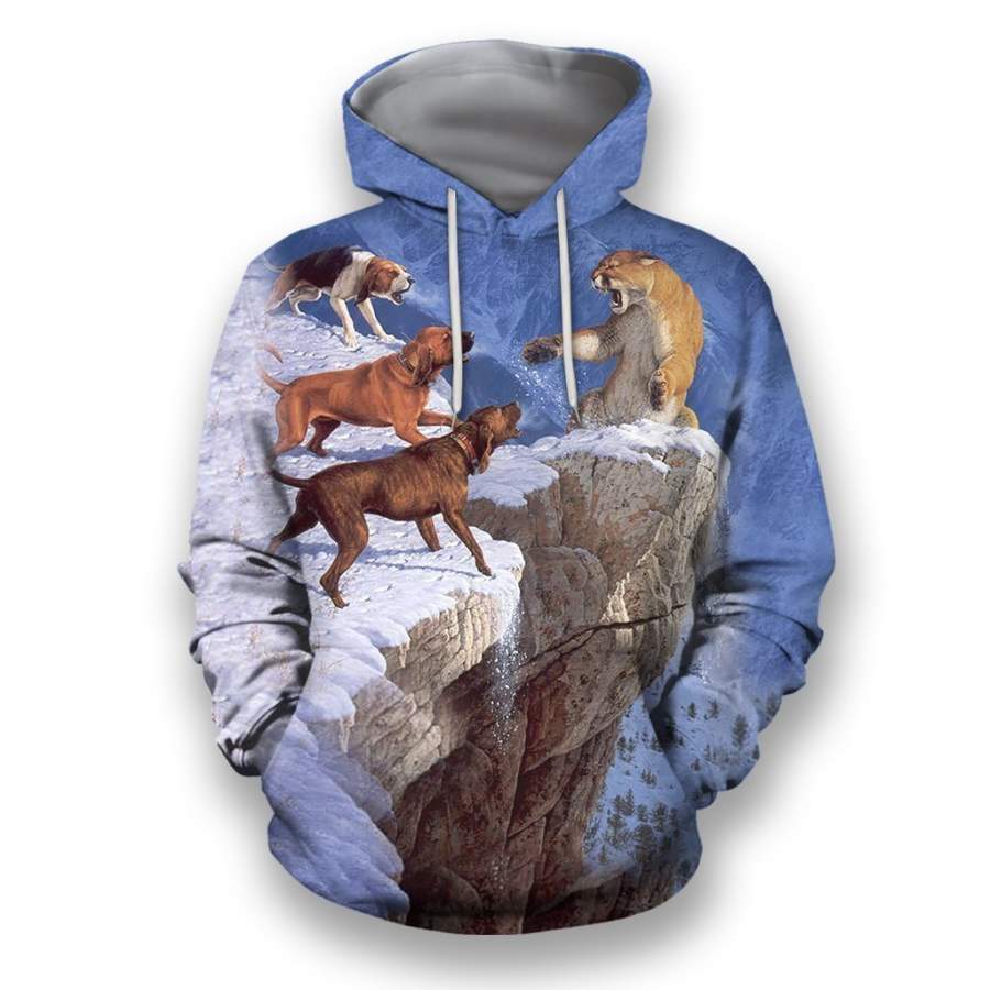 All Over Print Hunting Dog Shirts H914B