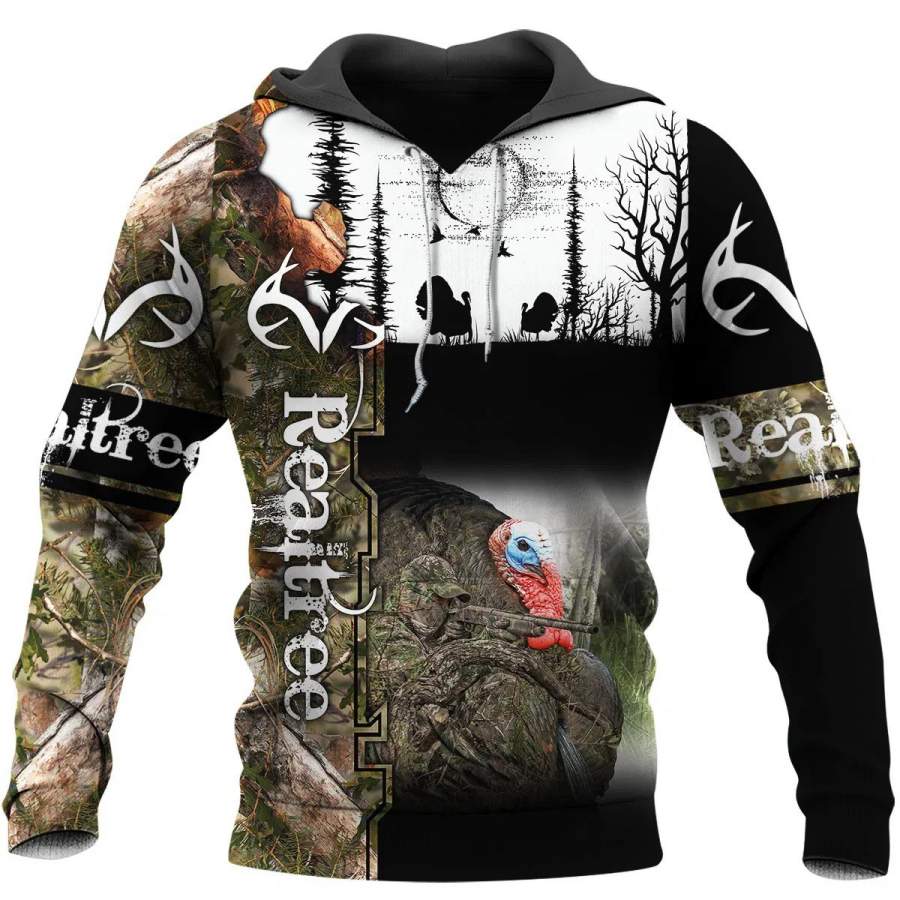 Camo Turkey Hunting Hoodie T-Shirt Sweatshirt for Men and Women NM151104