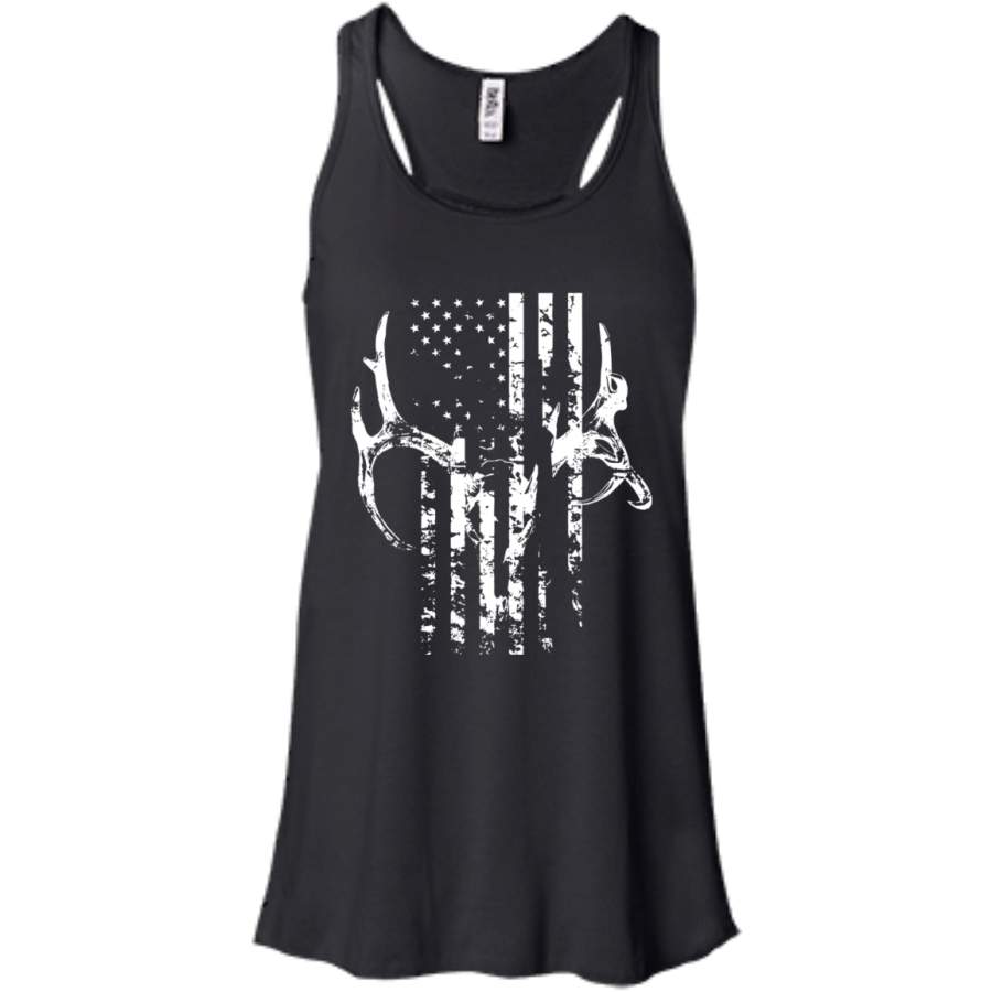 Hunting Deer Skull flag – Hunters Men/Women Tank top