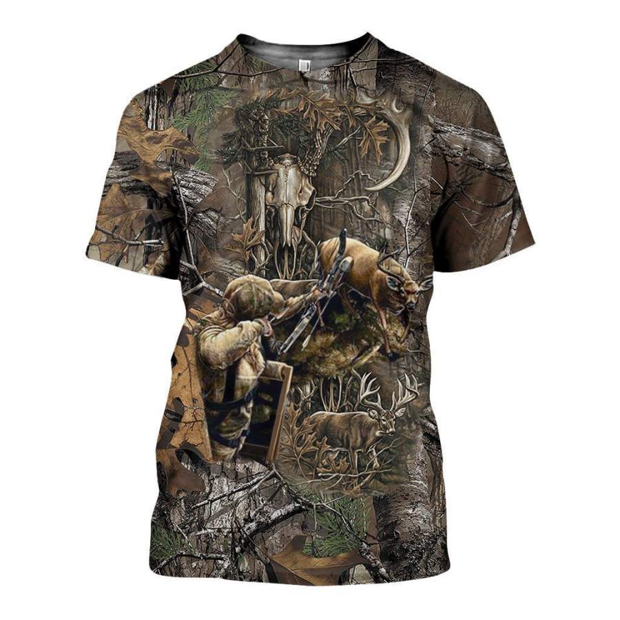 3D All Over Printed Bowhunting Deer Shirts