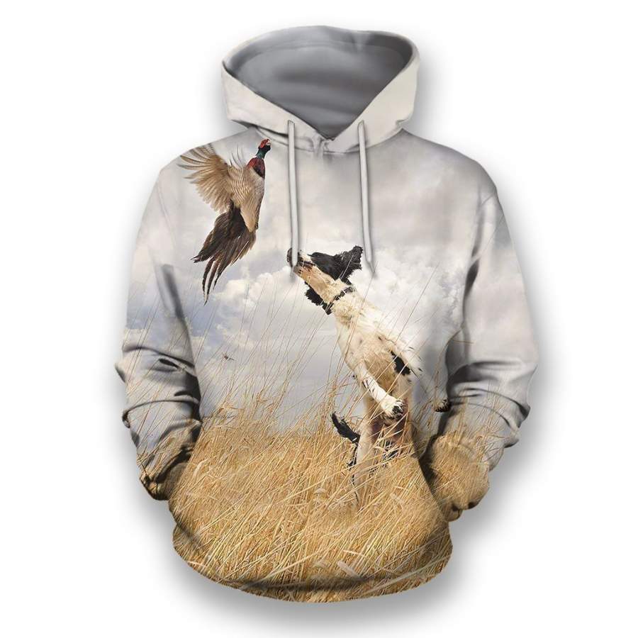 3D All Over Printed Hunting Dog Shirts