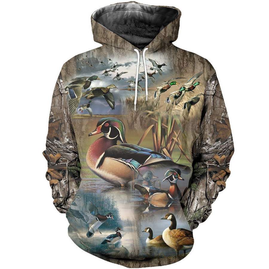 3D All Over Printed Hunting Duck Shirts