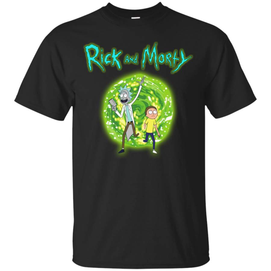 Rick and Morty Portal – Men,Women T-shirt – TEEEVER