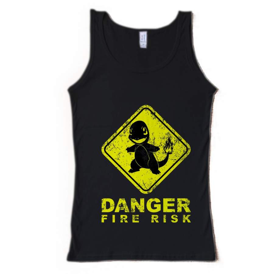 Pokemon Go Danger Fire Risk Men’s Tank Top