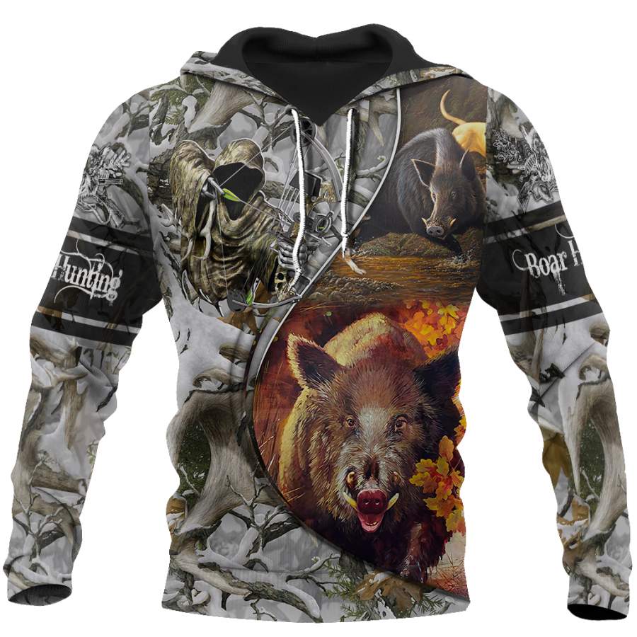 Boar hunting camo 3D all over printed shirts for men and women JJ271202 PL