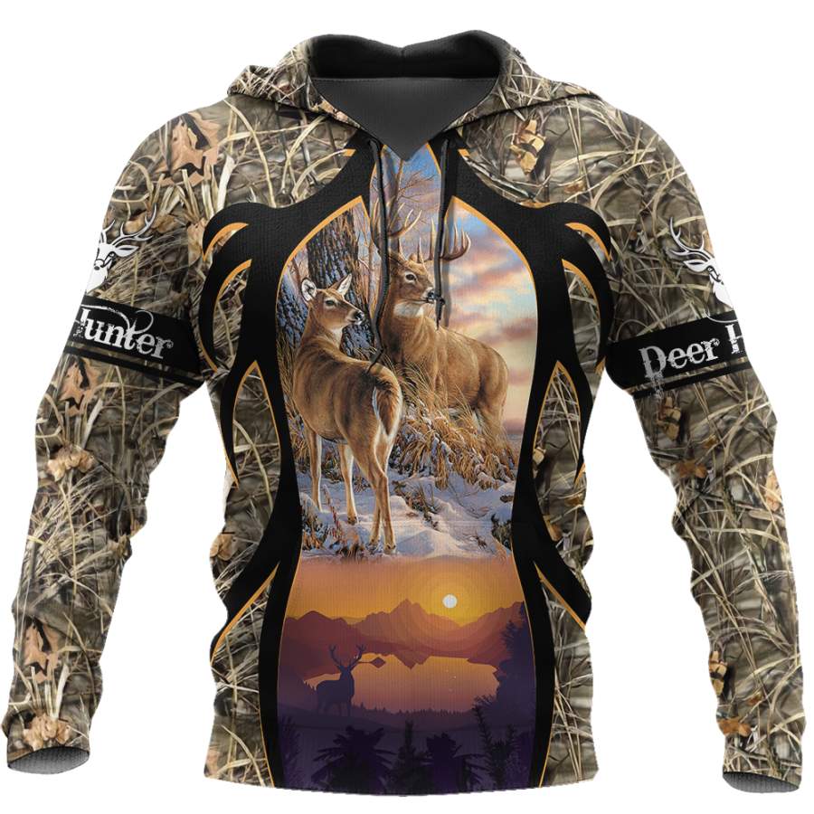 Deer Hunting 3D All Over Printed Shirts for Men and Women AZ251106