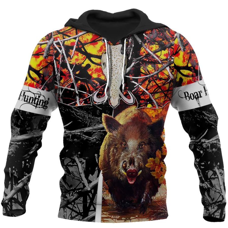 BOAR HUNTING CAMO 3D ALL OVER PRINTED SHIRTS FOR MEN AND WOMEN JJ221201 PL