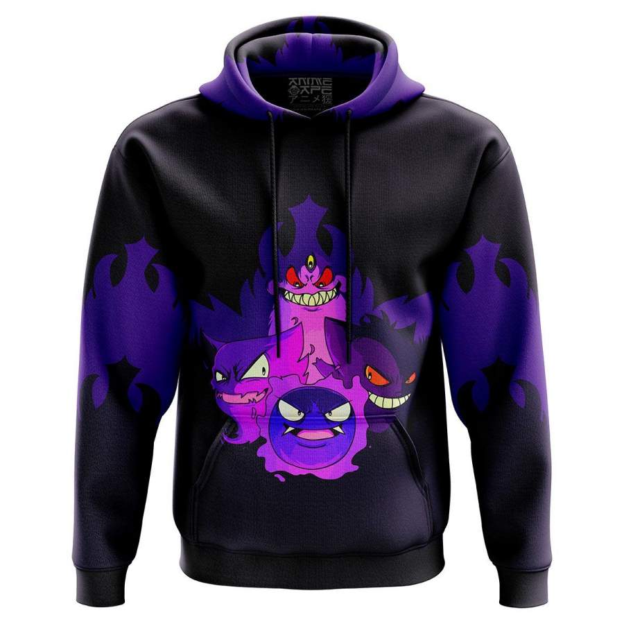 Ghoulish Gengar Pokemon Hoodie