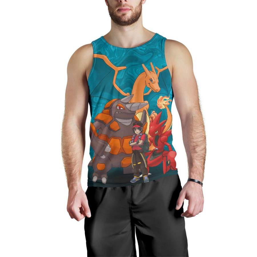 Ash With Pokemons Premium Tank Top