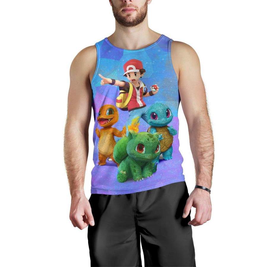 Ash in Action Pokemon Premium Tank Top