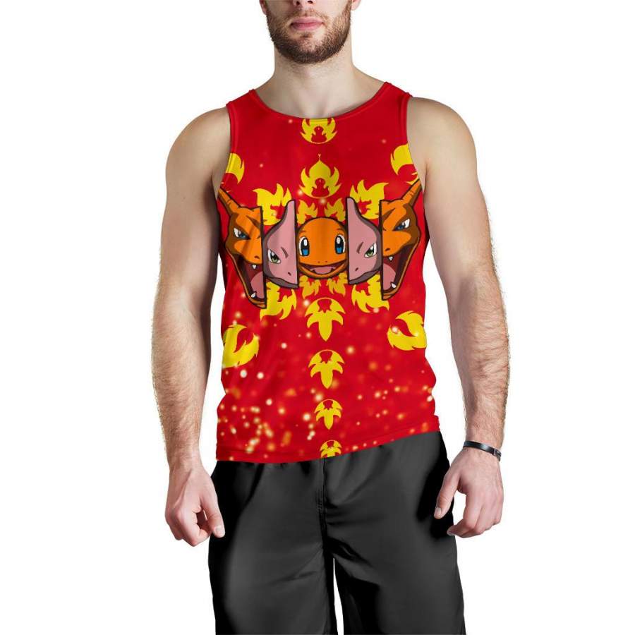 Burning Charizard Pokemon Premium Tank Top