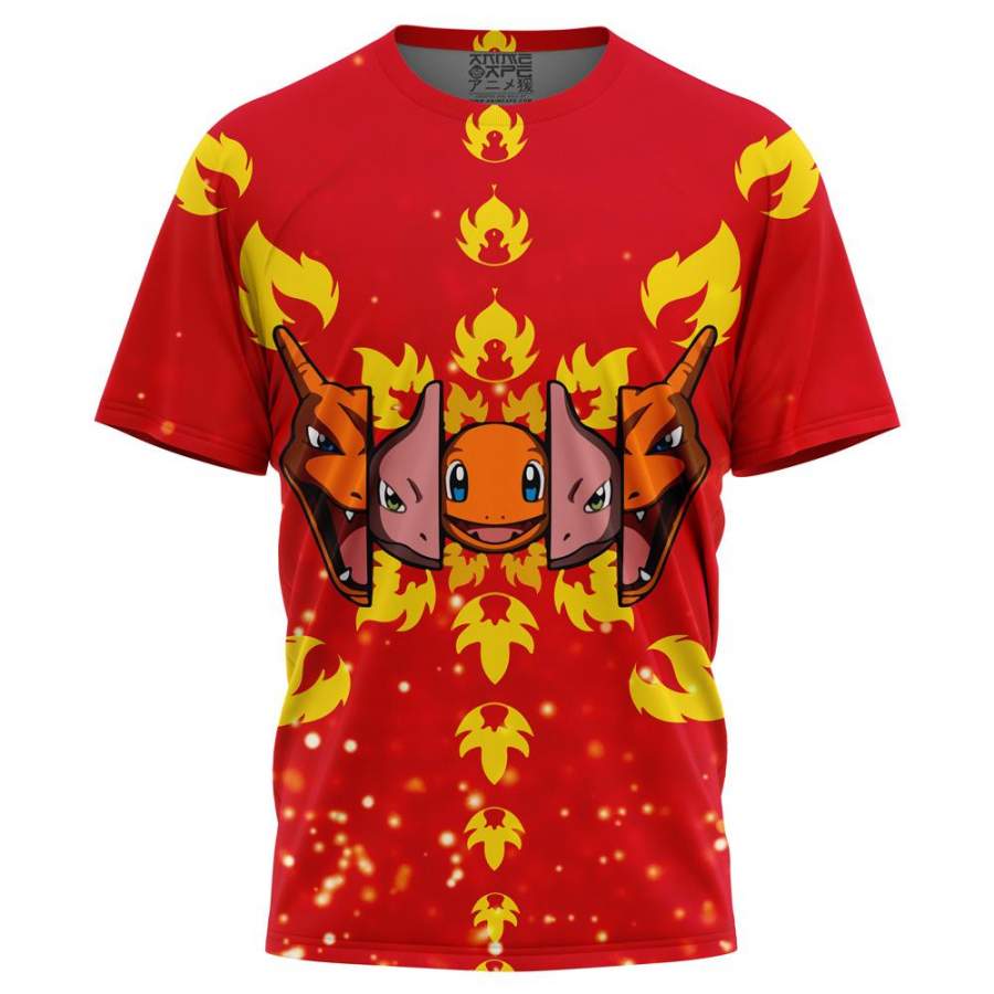 Burning Charizard Pokemon T-Shirt