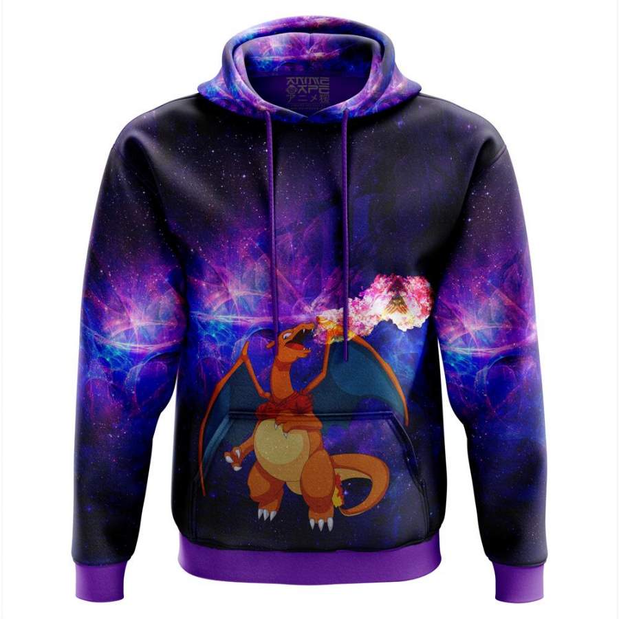 Charizard On Fire Pokemon Hoodie