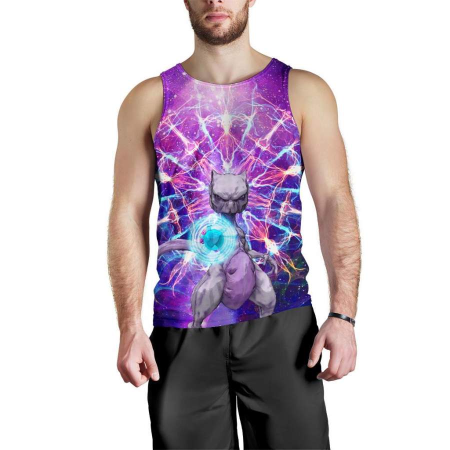 Awakened Mewtwo Pokemon Premium Tank Top