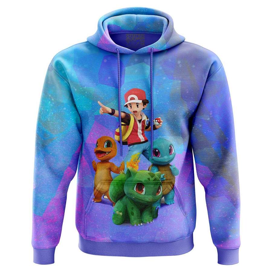 Ash in Action Pokemon Hoodie