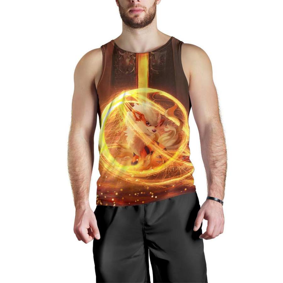 Awakened Growlithe Pokemon Premium Tank Top