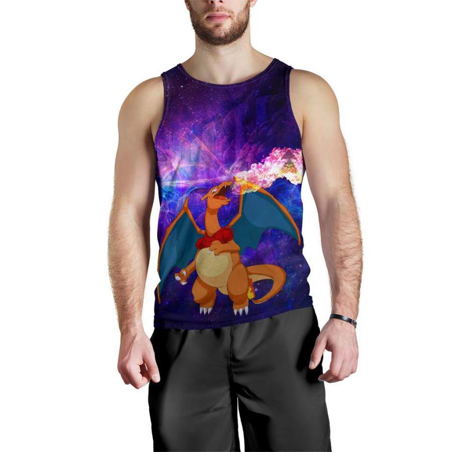 Charizard On Fire Pokemon Premium Tank Top