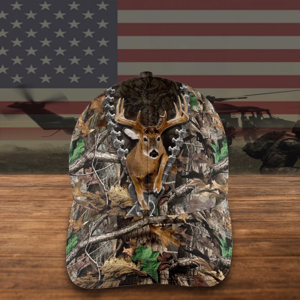 Custom Cap M19 ?C Deer Hunter Love Hunting-Custom Your Cap All Over Printed