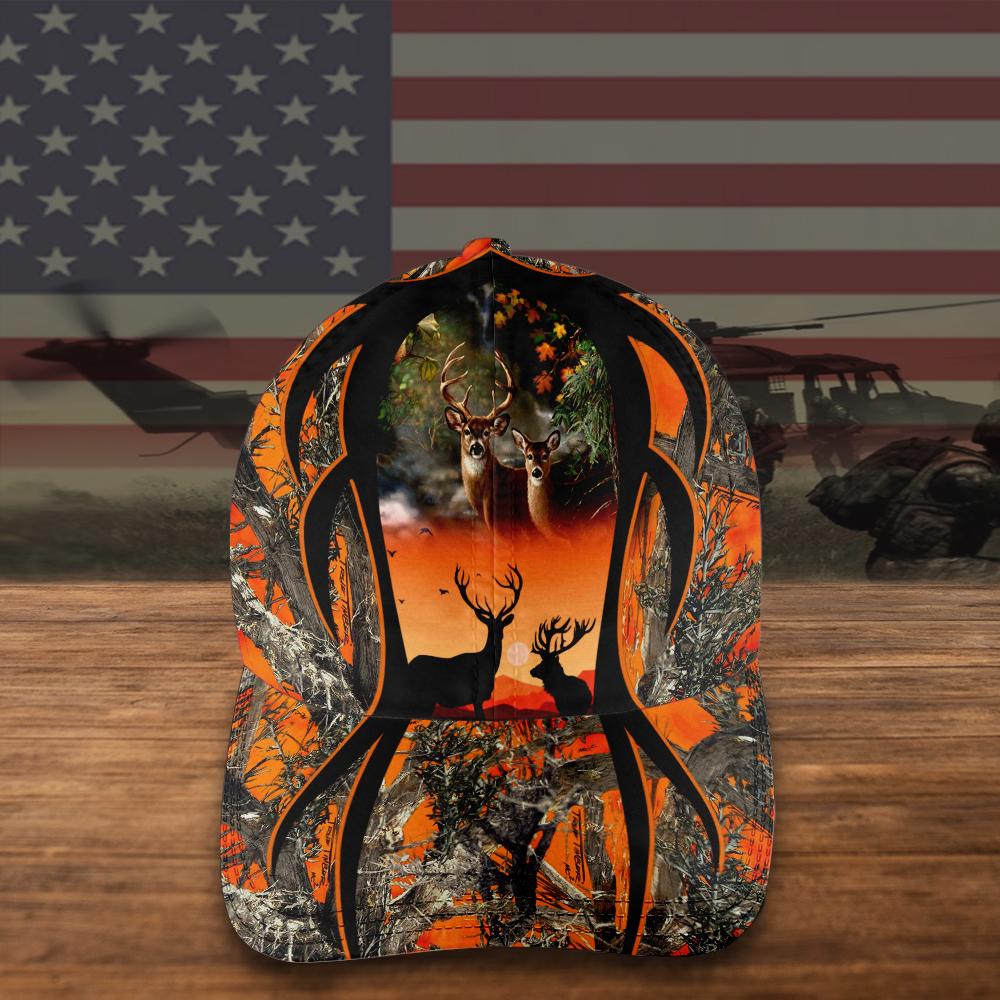 Custom Camouflage Hunting Cap Deer Hunter Love Hunting-Custom Your Cap All Over Printed