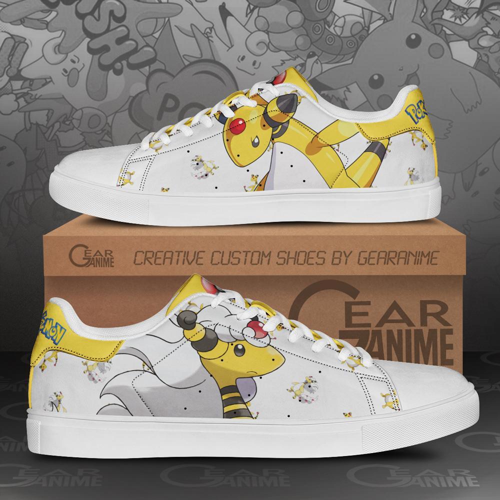 Ampharos Skate Shoes Pokemon Custom Anime Shoes Pn11