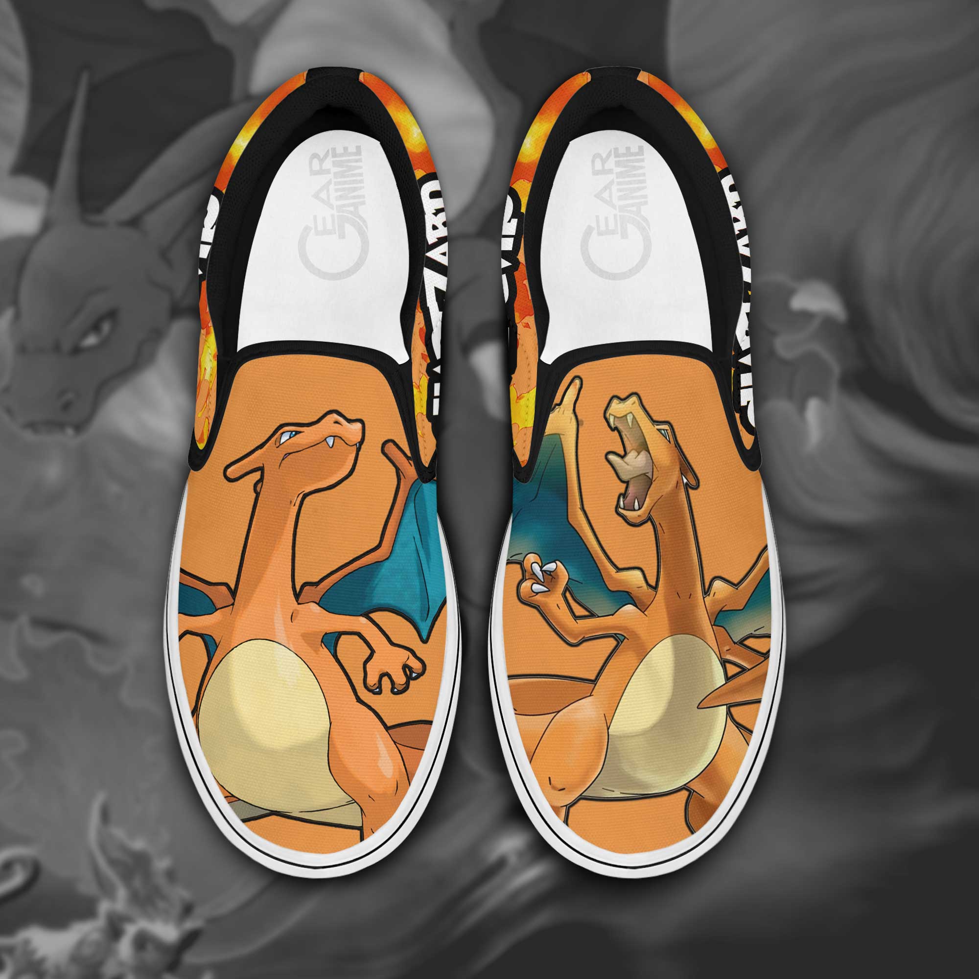 Charizard Slip On Sneakers Pokemon Custom Anime Shoes