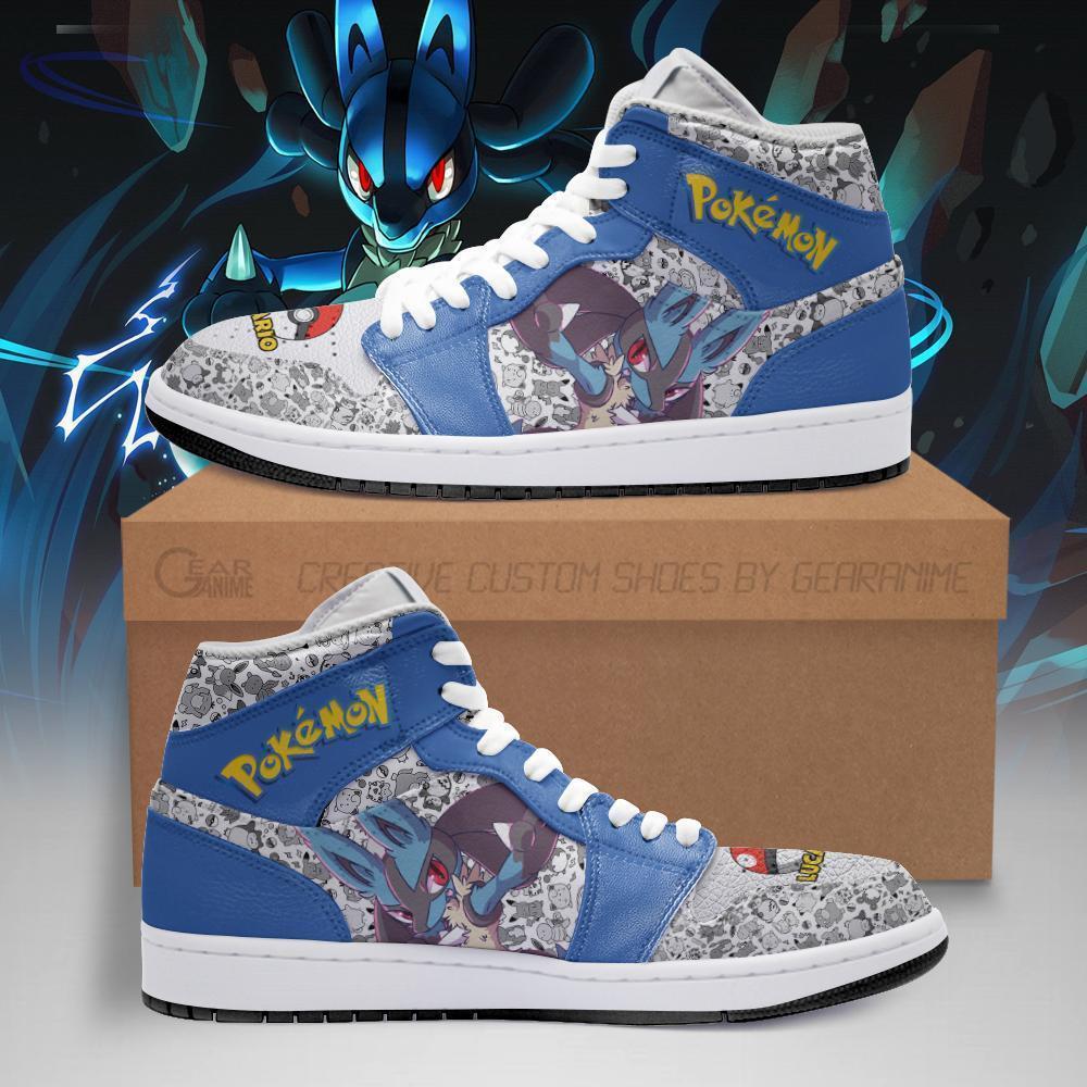 Lucario Sneakers Cute Pokemon Sneakers Fan PT04