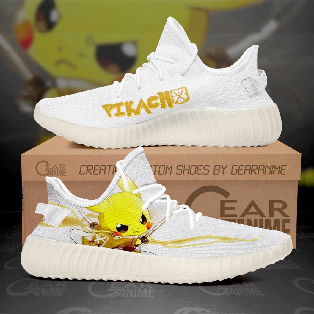 AOT Mashup Pikachu Shoes Pokemon Anime Sneakers TT11