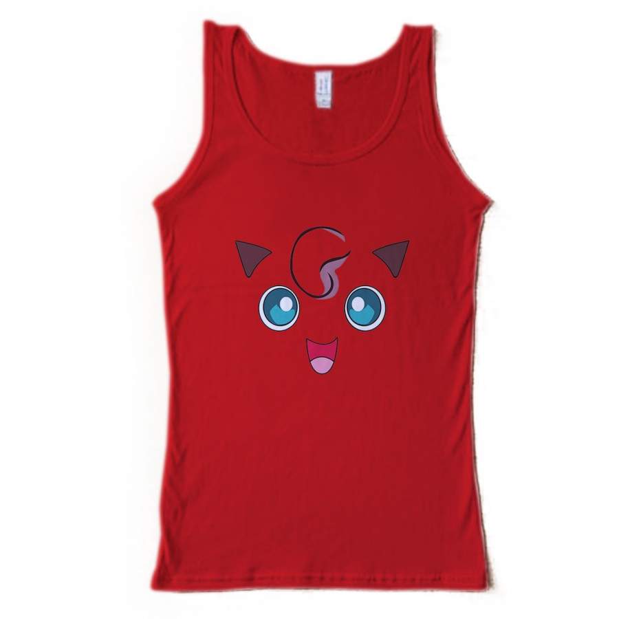 Jigglypuff Pink Pokemon Face Men’s Tank Top