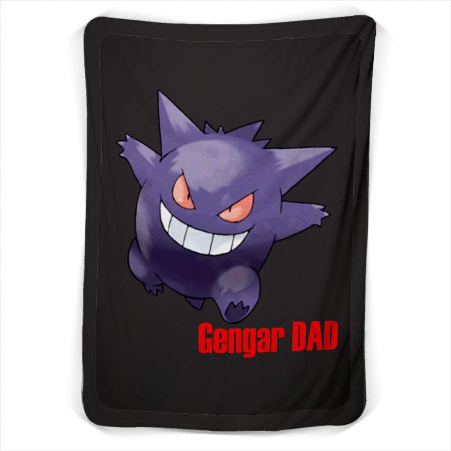 Shiny Gengar Pokemon Fleece Blanket