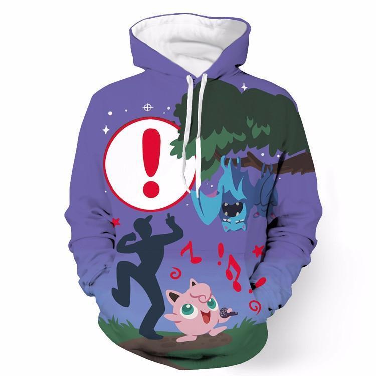 Cool Pokemon Go Loading Screen Full Print 3D Hoodie