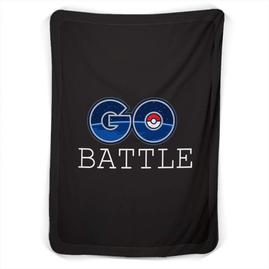 Go Battle Pokemon Go Fleece Blanket