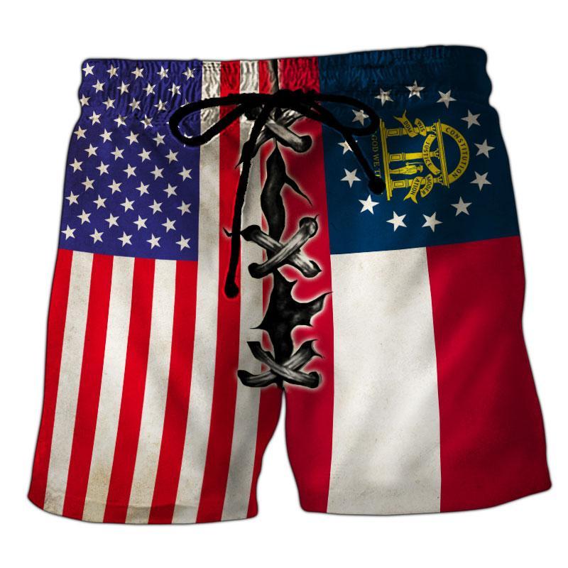 Georgia Flag 3D Short Pant Full Printing