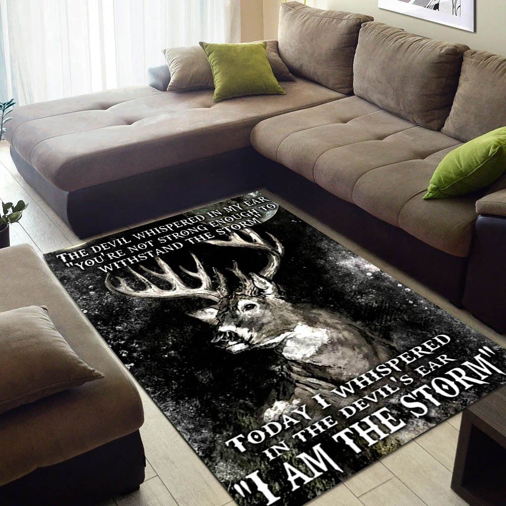 Deer Hunting Area Rug 3D Printing