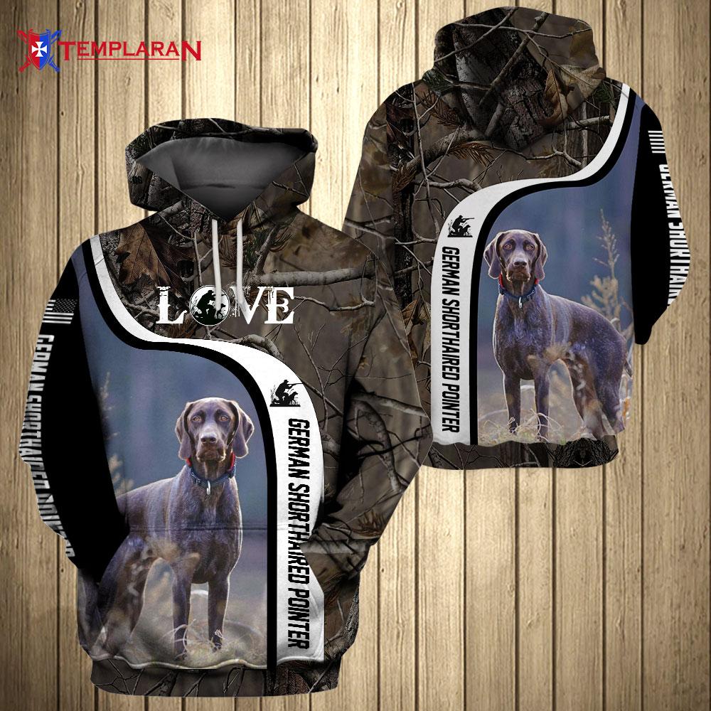 German Shorthaired Pointer Hunting Limited Edition 3D Full Printing