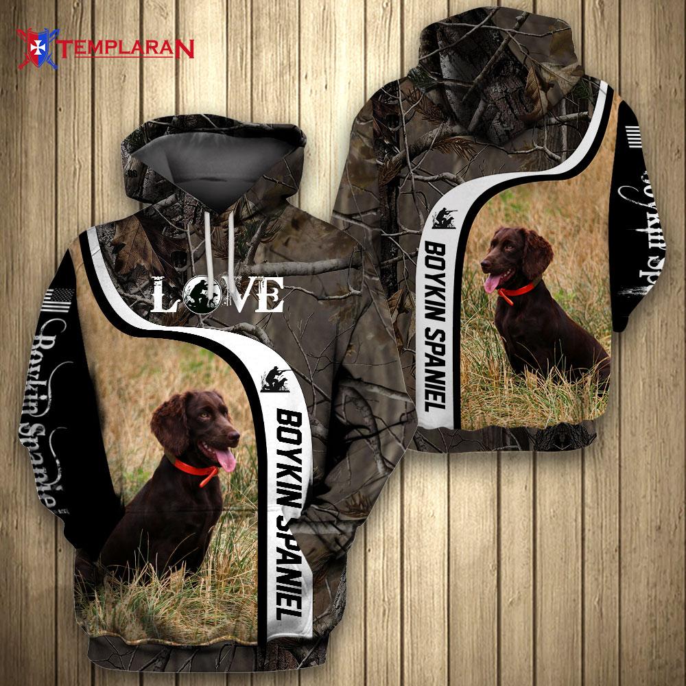 Boykin Spaniel Hunting Limited Edition 3D Full Printing