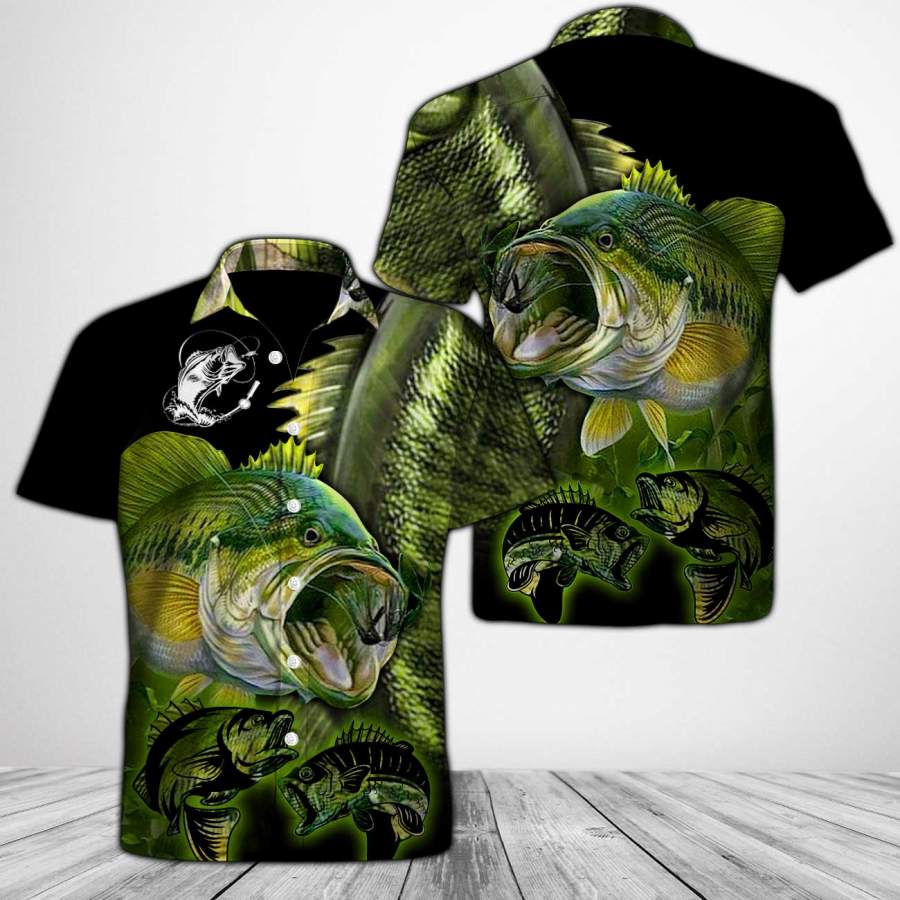 Fishing Hunting Button Shirt 3D Full Printing