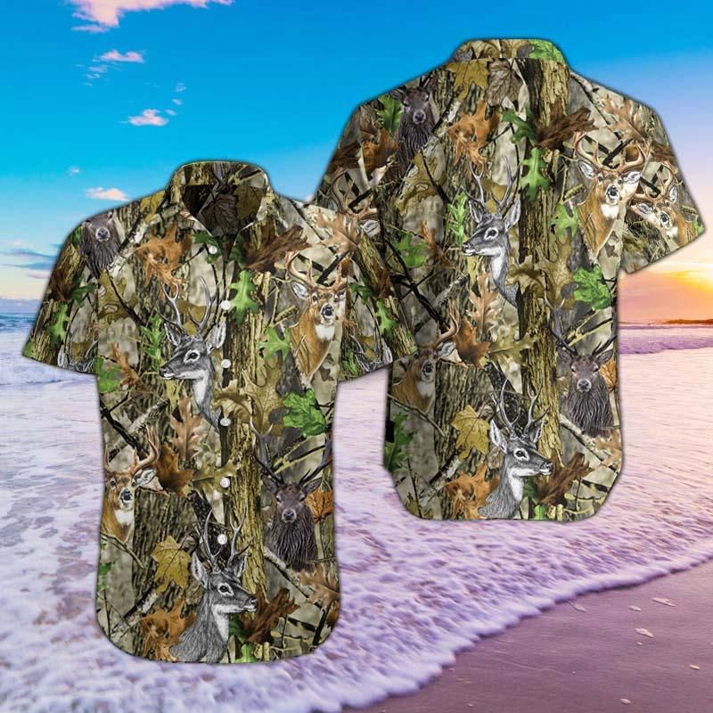 Felacia [Hawaii Shirt] Hunting Camo Hawaii Shirts 06644