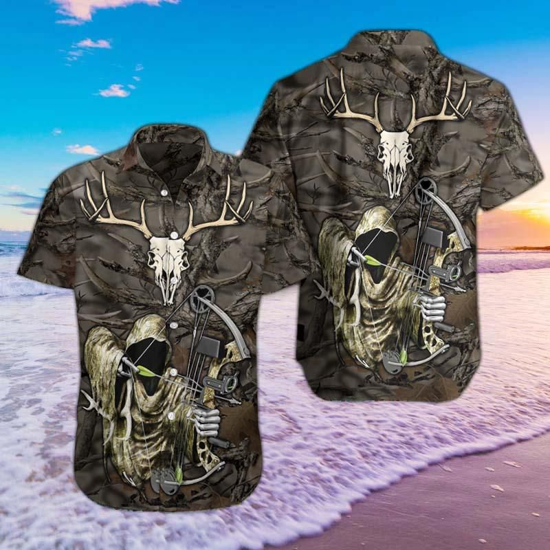 Felacia [Hawaii Shirt] Hunting Reaper Hawaii Shirts 06663