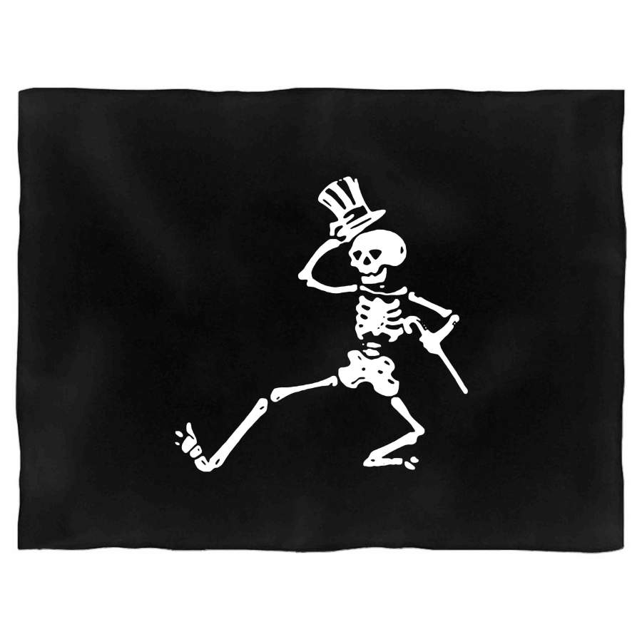 Grateful Dead Head Fan Dancing Skeleton Shakedown Street Halloween Blanket