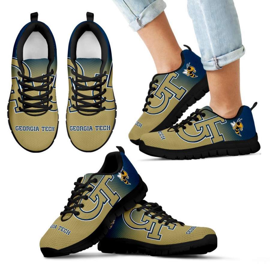 Colorful Unofficial Georgia Tech Yellow Jackets Sneakers