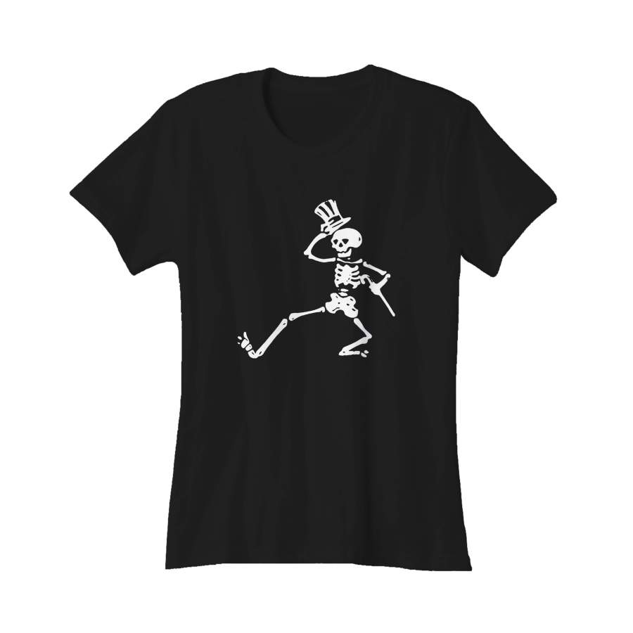 Grateful Dead Head Fan Dancing Skeleton Shakedown Street Halloween Women’s T-Shirt