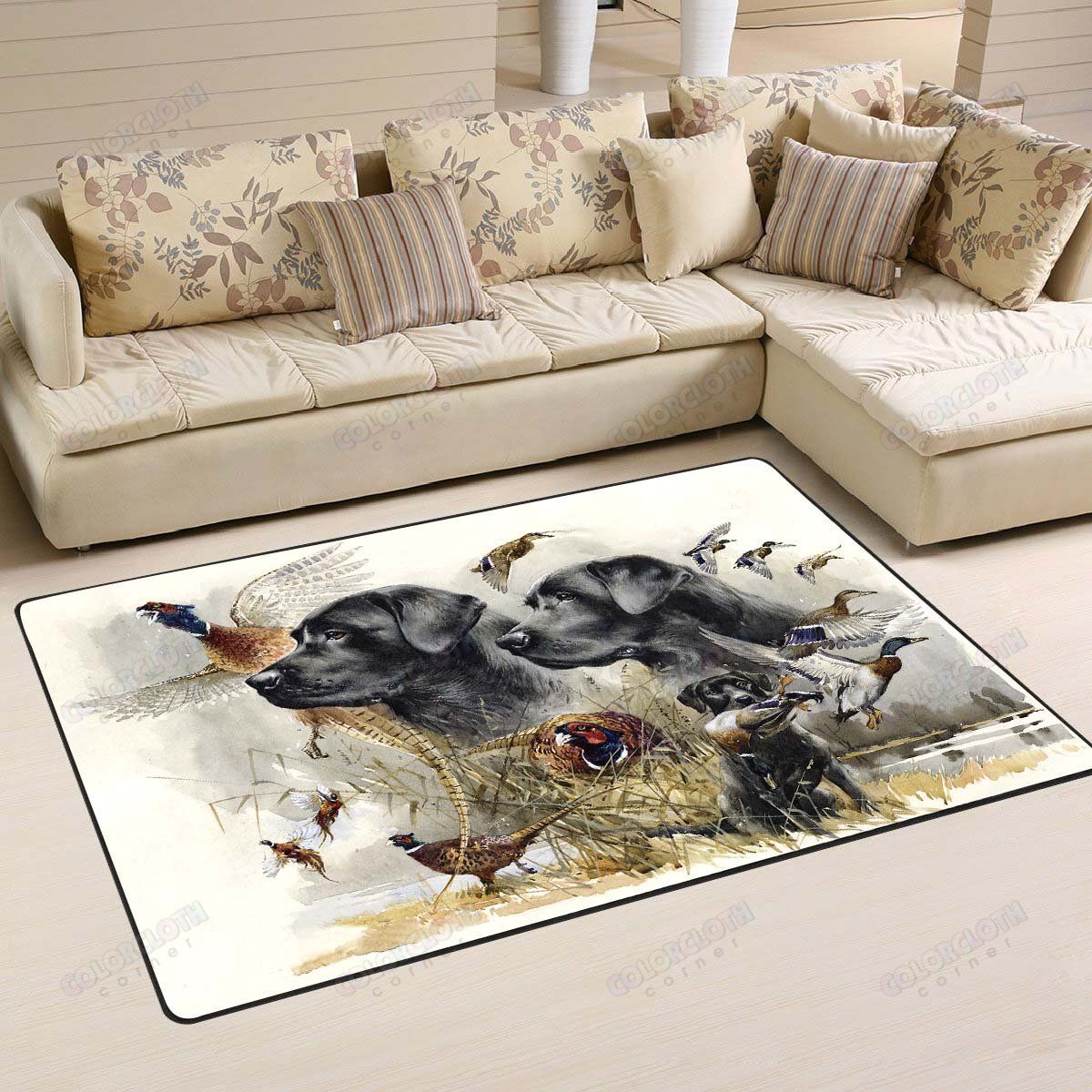 HUNTING DUCK, PHEASANT, GROUSE AREA RUG HT290607