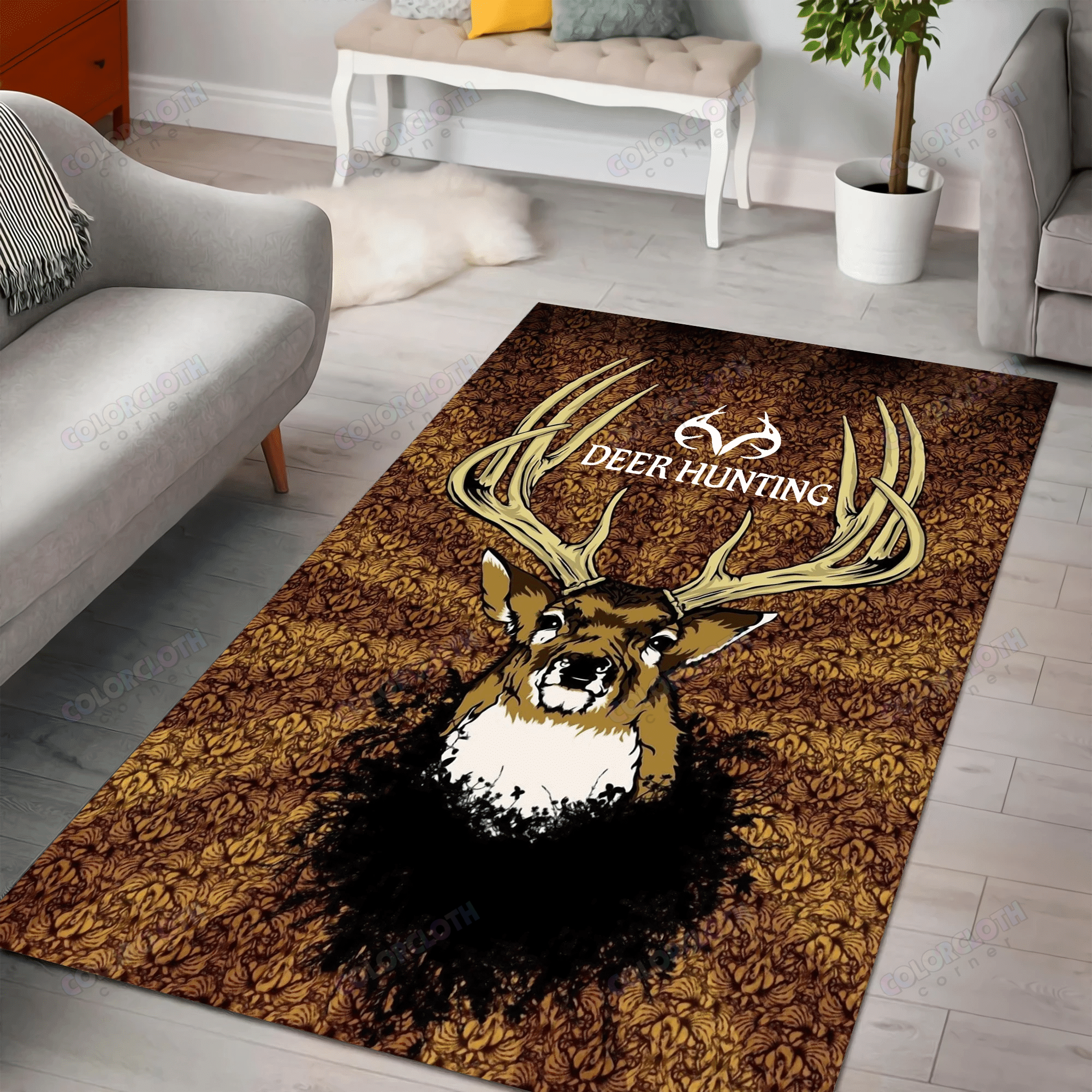 Deer Hunting 3D Rug TV081115